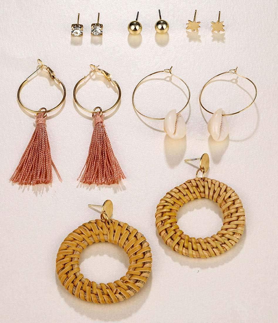 image17IF 36 Pairs Colorful Boho Earrings for Women