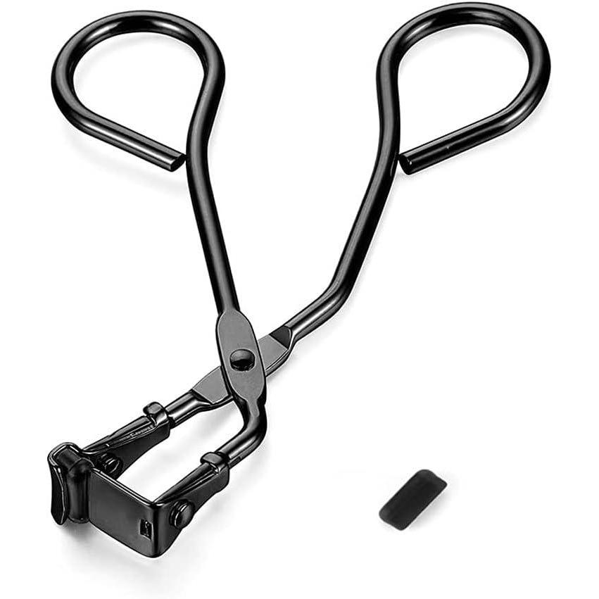 imageSilicone Eyelash Curler with Refill Pads No Pinching Mini Lash Curler for Fits All Eyelash Shapes