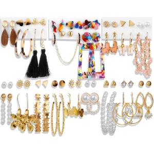 17IF 36 Pairs Colorful Boho Earrings for Women